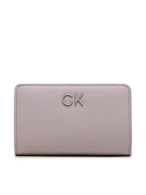 Calvin Klein Duży Portfel Damski Re-Lock Bifold French Wallet Pbl K60K610962 Fioletowy