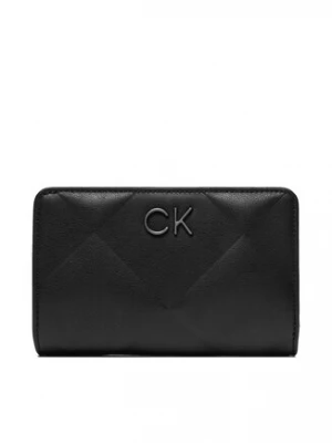 Calvin Klein Duży Portfel Damski Re-Lock Quilt Bifold Wallet K60K611374 Czarny