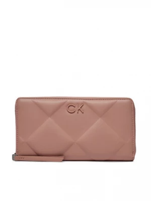 Calvin Klein Duży Portfel Damski Re-Lock Quilt Za Wallet Lg K60K610774 Różowy