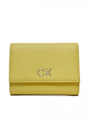 Calvin Klein Duży Portfel Damski Re-Lock Trifold Md K60K608994 Żółty