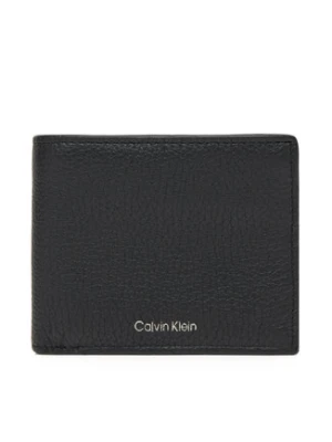 Calvin Klein Duży Portfel Męski Ck Leather Billfold W Zip Coin LV04D1028G Czarny