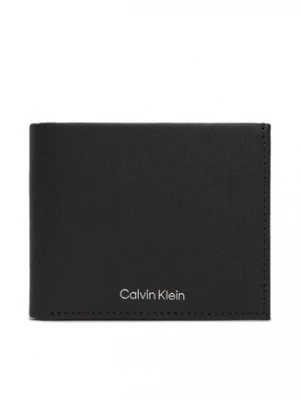 Calvin Klein Duży Portfel Męski Ck Must Bifold 5Cc W/Coin K50K511381 Czarny