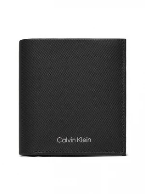 Calvin Klein Duży Portfel Męski Ck Must Trifold 6Cc W/ Coin K50K511382 Czarny