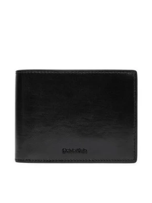 Calvin Klein Duży Portfel Męski Ck Refined Trifold 10cc W/Coin K50K512699 Czarny