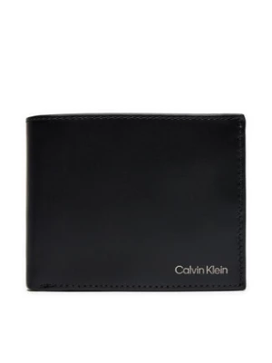 Calvin Klein Duży Portfel Męski Ck Smooth Trifold 10Cc W/Coi K50K512078 Czarny
