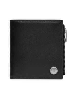 Calvin Klein Duży Portfel Męski Jeans Hardware Compact Zip Walle LV04G1078G Czarny