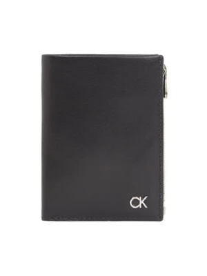 Calvin Klein Duży Portfel Męski Metal Ck K50K511688 Czarny