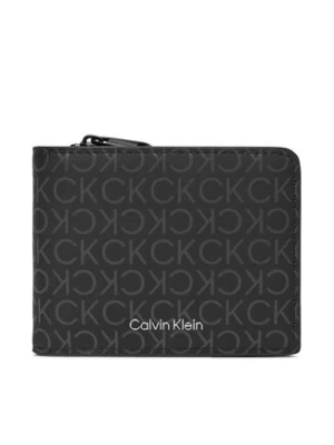 Calvin Klein Duży Portfel Męski Rubberized Bifold Half Z/A K50K511376 Czarny