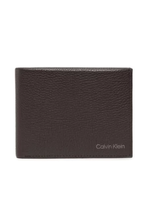 Calvin Klein Duży Portfel Męski Warmt Bifold 5Cc W/Coin L K50K507896 Brązowy