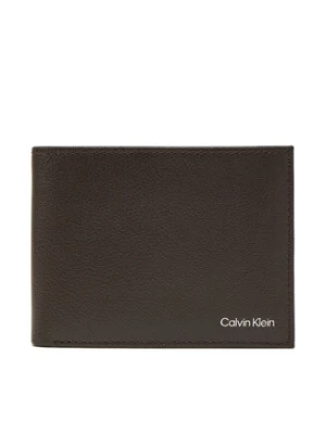 Calvin Klein Duży Portfel Męski Warmth Bifold 5cc W/Coin L K50K512790 Brązowy