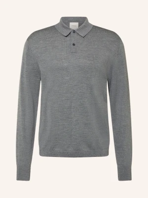 Calvin Klein Dzianinowa Koszulka Polo grau SZARY