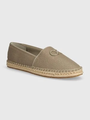 Calvin Klein espadryle ESPADRILLE RELOCK MONOCQ kolor beżowy HW0HW01916