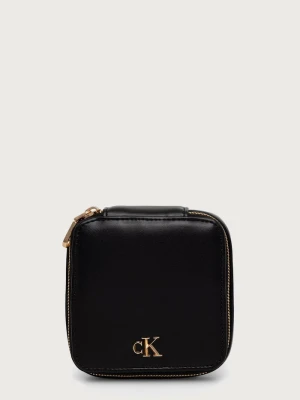 Calvin Klein etui na biżuterię damskie z imitacji skóry czarny