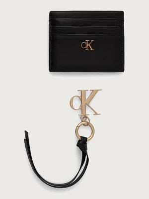 Calvin Klein etui na karty damskie skórzane czarny