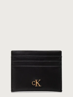 Calvin Klein etui na karty damskie skórzane czarny