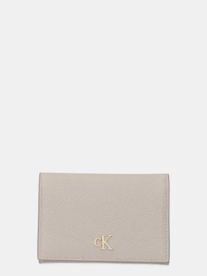 Calvin Klein etui na karty kolor beżowy LV04F1063G