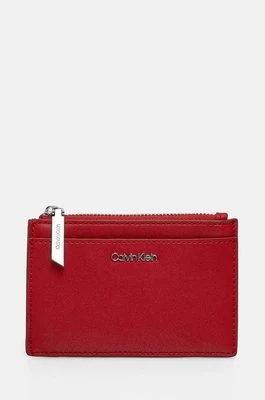 Calvin Klein etui na karty kolor czerwony