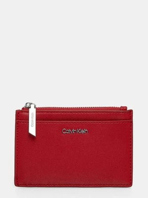 Calvin Klein etui na karty kolor czerwony