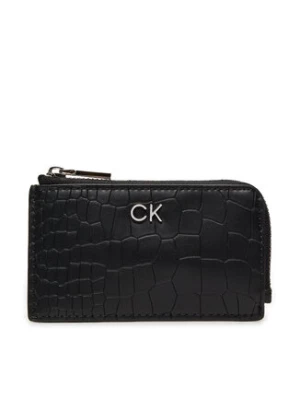 Calvin Klein Etui na karty kredytowe Ck Daily Zip Cardholder_Croco K60K612191 Czarny