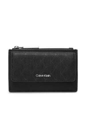 Calvin Klein Etui na karty kredytowe Ck Must Aop Cc Holder W Zip LV04F1036G Czarny