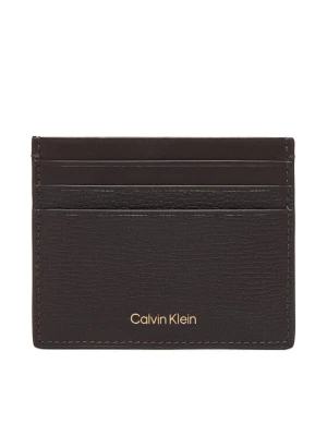 Calvin Klein Etui na karty kredytowe Premium Leather Cardholder LV04D1286G Brązowy