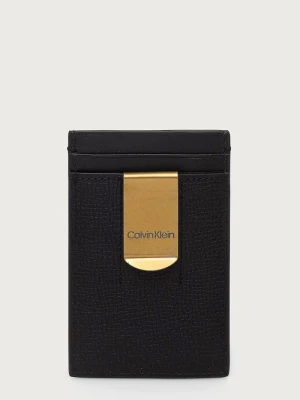 Calvin Klein etui na karty męskie skórzane czarny