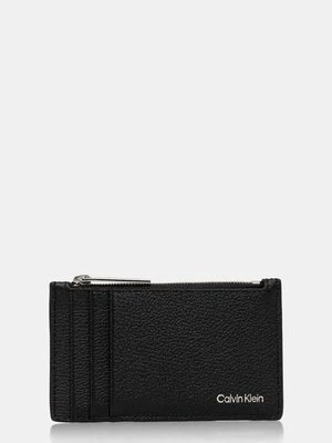 Calvin Klein etui na karty skórzane kolor czarny K50K512704