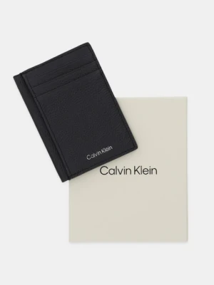 Calvin Klein etui na karty skórzane kolor czarny LV04D1061G