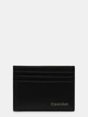 Calvin Klein etui na karty skórzane kolor czarny LV04D1104G