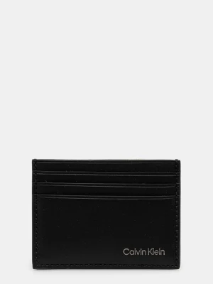 Calvin Klein etui na karty skórzane kolor czarny LV04D1104G