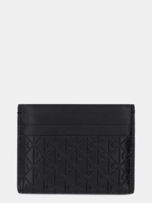 Calvin Klein etui na karty skórzane kolor czarny LV04D1128G