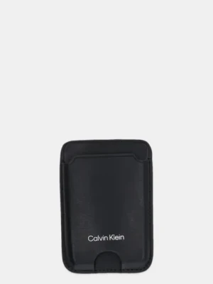 Calvin Klein etui na karty skórzane kolor czarny LV04F1070G