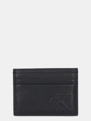 Calvin Klein etui na karty skórzane kolor czarny LV04G1070G