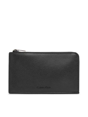 Calvin Klein Etui na klucze Foil Logo L-Zip Cardcase LV04F1317G Czarny