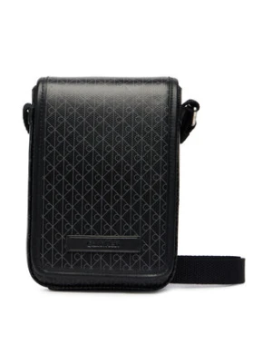 Calvin Klein Etui na telefon Emblem Aop Coated Phone Crossbod LV04D1218G Czarny