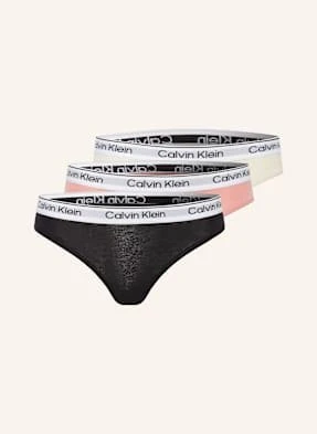 Calvin Klein Figi Icon Cotton Stretch, 3 Szt. rosa