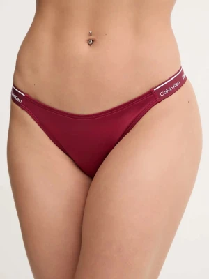 Calvin Klein figi kąpielowe bordowy