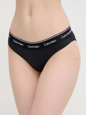 Calvin Klein figi kąpielowe kolor czarny miękka miseczka