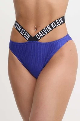 Calvin Klein figi kąpielowe kolor niebieski lekko usztywniona miseczka KW0KW02391