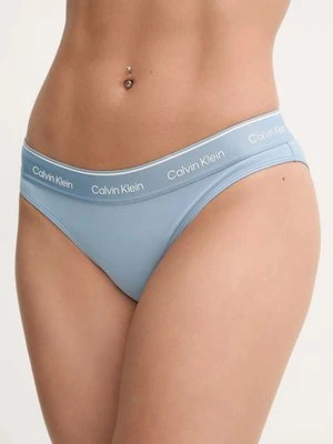 Calvin Klein figi kąpielowe kolor niebieski miękka miseczka