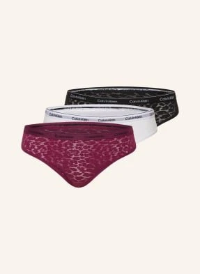 Calvin Klein Figi Modern Lace, 3 Szt. rot
