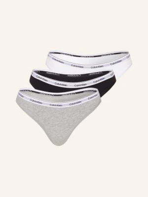 Calvin Klein Figi Modern Logo, 3 Szt. schwarz