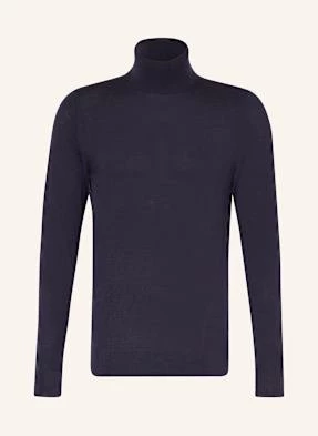 Calvin Klein Golf Z Wełny Merino blau