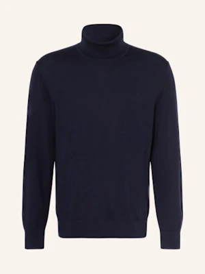Calvin Klein Golf Z Wełny Merino blau