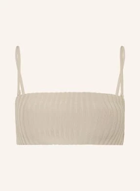 Calvin Klein Góra Od Bikini Bandeau Archive Rib beige