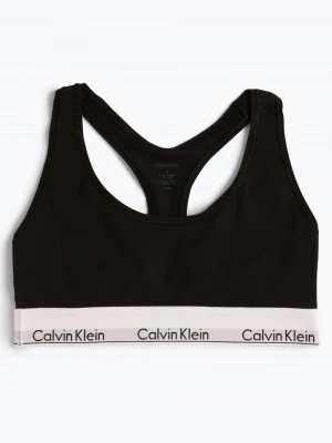 Calvin Klein Gorset damski Kobiety Bawełna czarny jednolity,