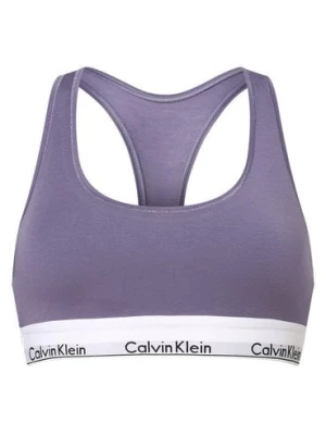 Calvin Klein Gorset damski Kobiety Bawełna lila jednolity,