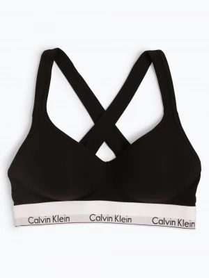 Calvin Klein Gorset damski Kobiety Dżersej czarny jednolity,