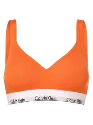 Calvin Klein Gorset damski - usztywniany Kobiety Bawełna pomarańczowy jednolity,