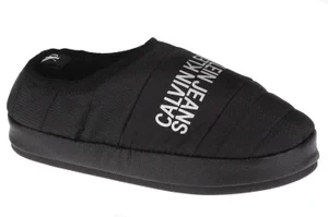 Calvin Klein Home Shoe Slipper W Warm Lining YW0YW00412-BEH, Damskie, Czarne, kapcie, tkanina, rozmiar: 36